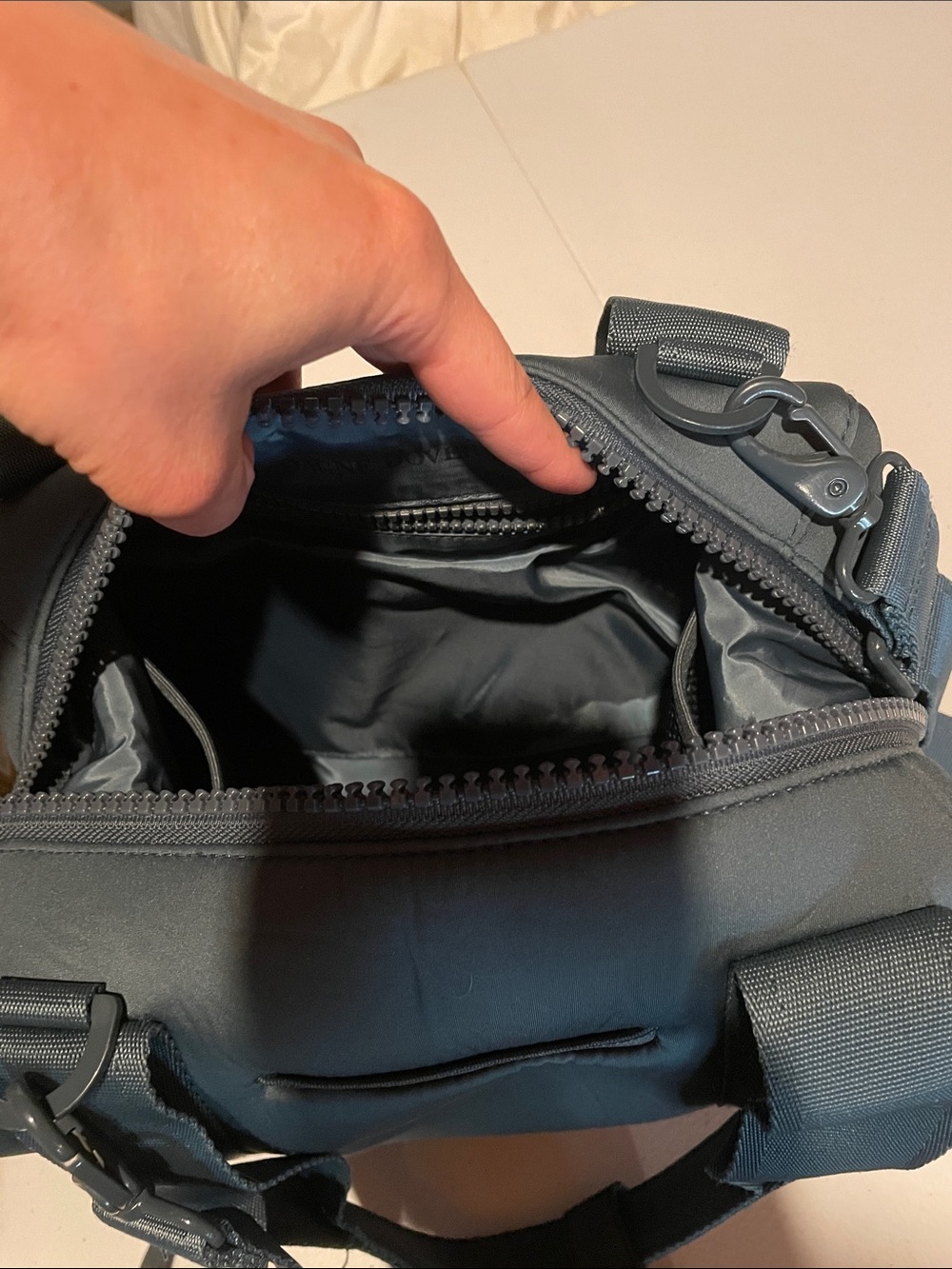 Dagne Dover Neoprene Tote in Blue - Picture 14 of 14